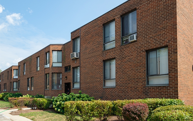 Greenwood Park Apartments building windows