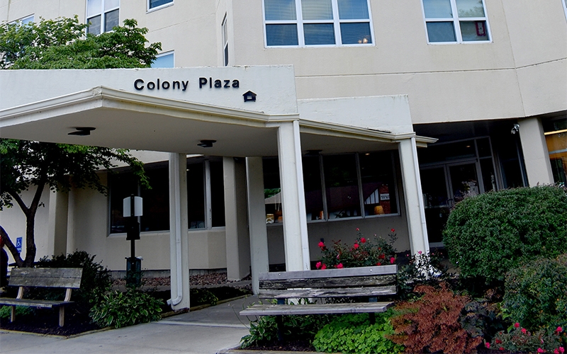 Colony Plaza Apartments exterior entrance
