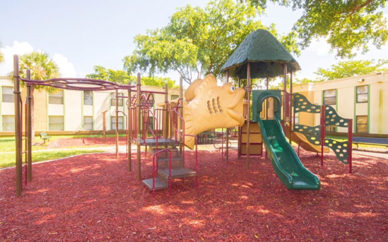 Cutler Manor Apartments playground jungle gym