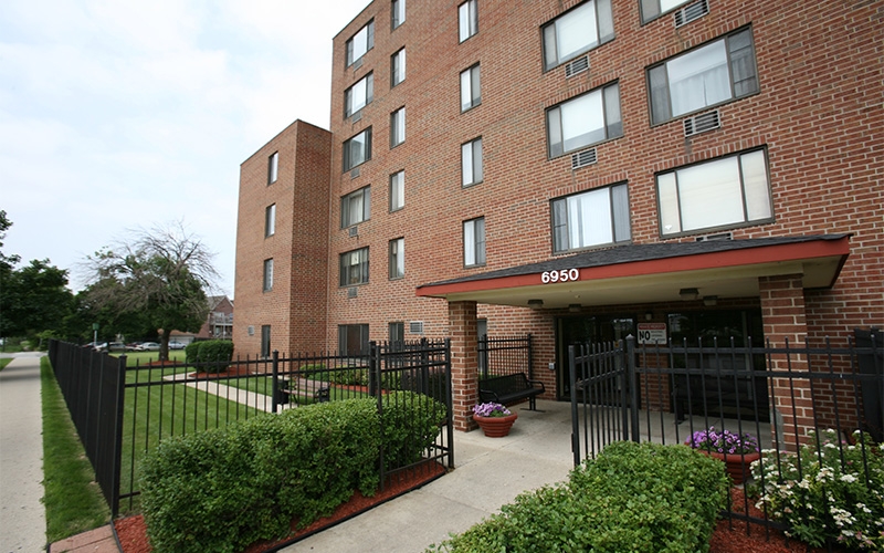 Lafayette Terrace Apartments building entrance