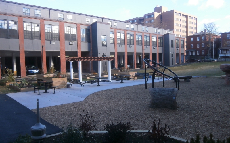 Billings Forge Courtyard