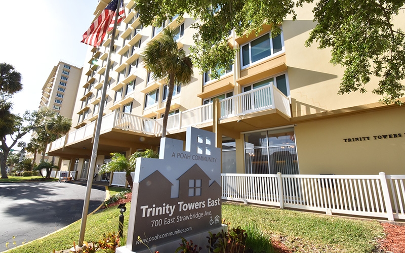 Trinity Towers East sign