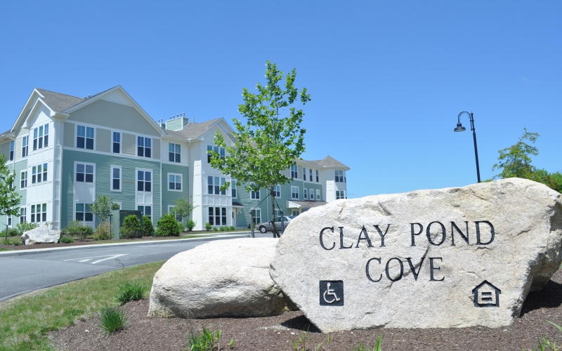 Clay Pond Cove sign