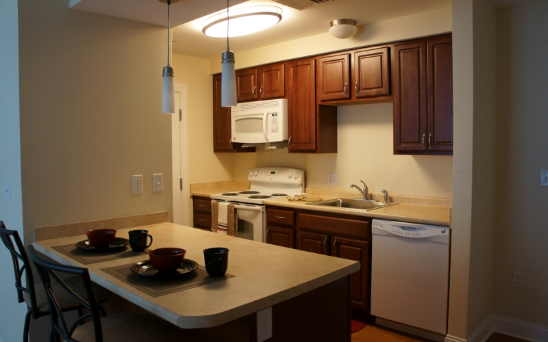 Clay Pond Cove unit kitchen and dining area