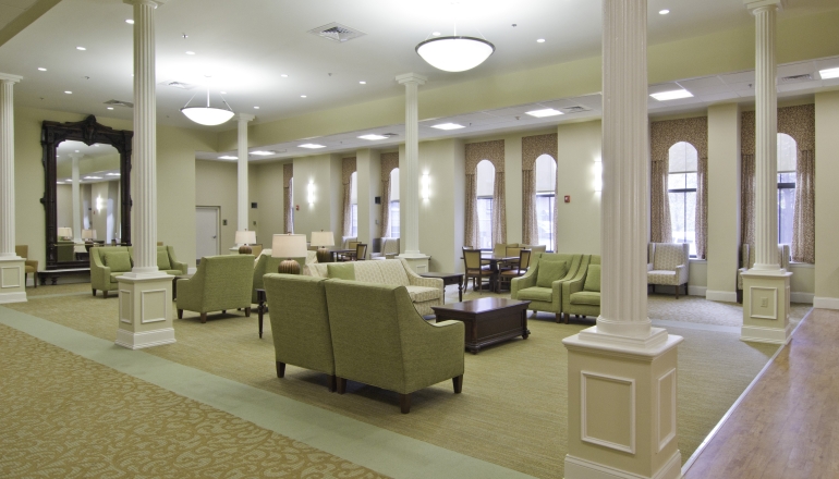 Franklin Square Apartments community room