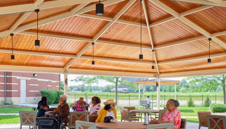 Exterior covered patio