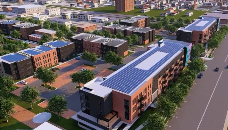 Rendering of Clinton Peabody from above