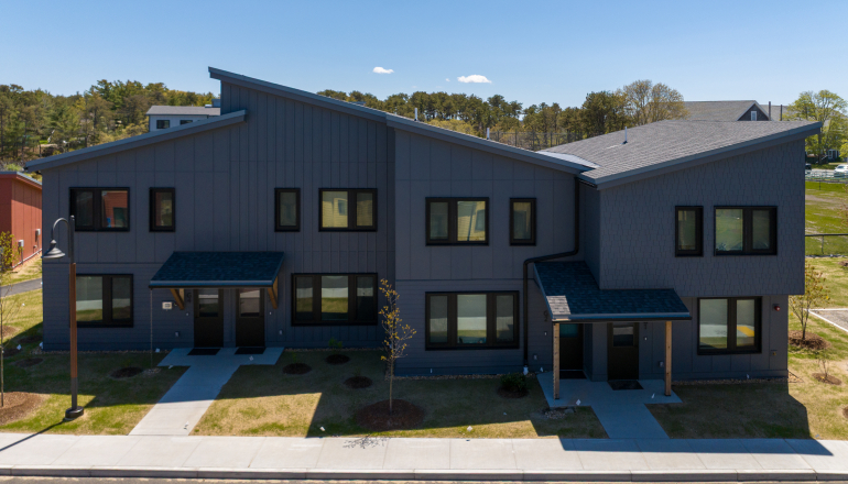 Exterior of Residences at Lawrence Hill townhome