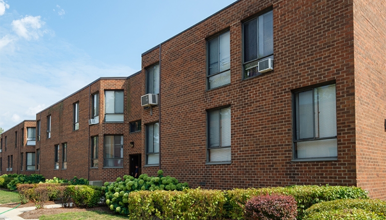 Greenwood Park Apartments building windows