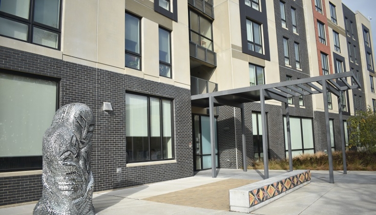 The Burnham exterior entrance
