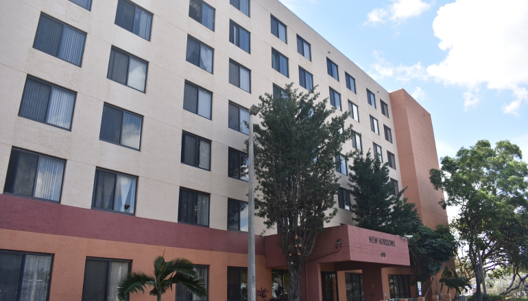 New Horizons Apartments exterior entrance