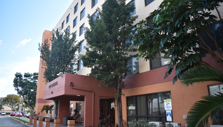 New Horizons Apartments entrance