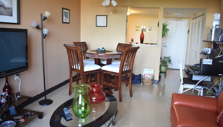 New Horizons Apartments unit living room
