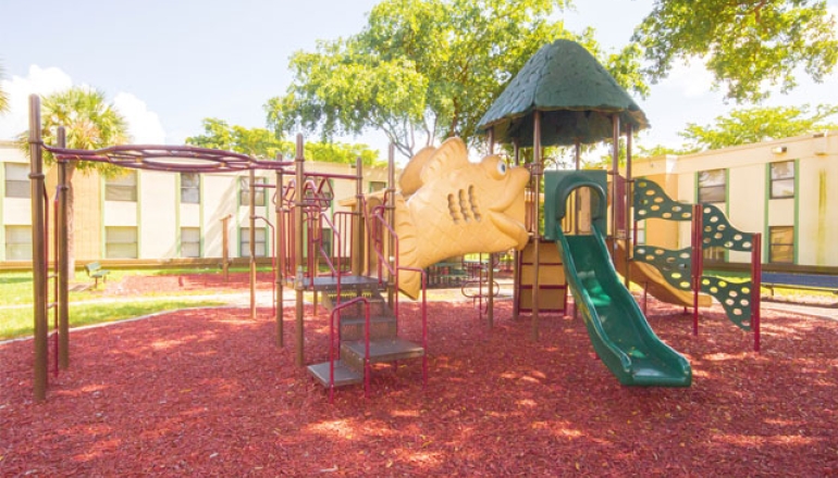 Cutler Manor Apartments playground jungle gym