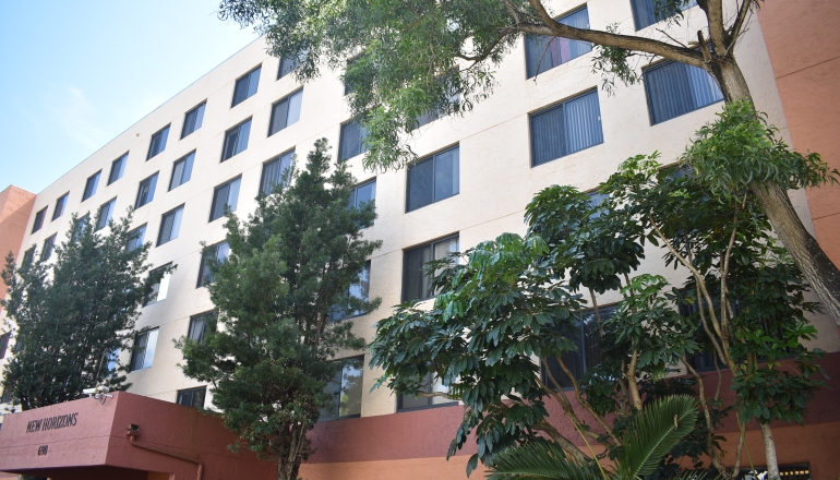 New Horizons Apartments trees