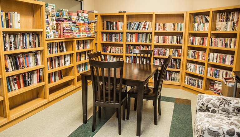 Colony Plaza Apartments community library