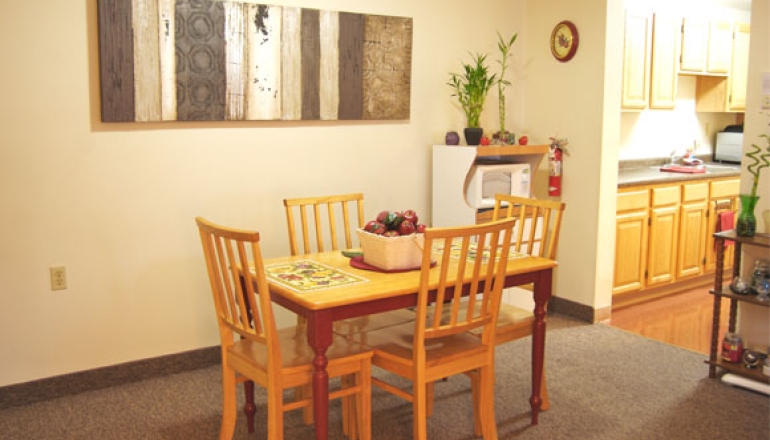 Heritage Village unit dining area