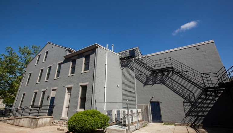 Gray building exterior