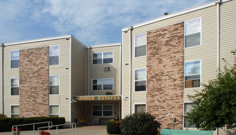 Monroe Estates exterior entrance
