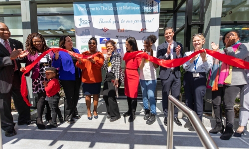 Transformation of MBTA Parking Lot into The Loop at Mattapan Station, an Affordable Mixed-Use Housing Community Celebrated in Mattapan Square