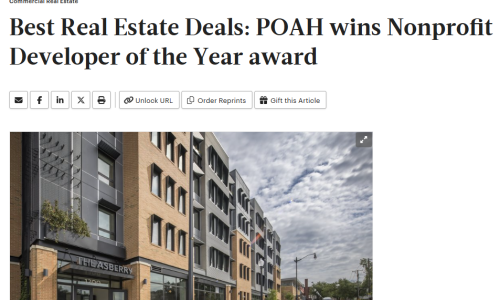 Washington Business Journal Award announcement