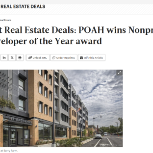 Washington Business Journal Award announcement