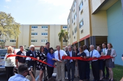 Florida US Senator Bill Nelson, local officials, partners and senior residents cut ribbon at Melbourne, FL affordable housing development